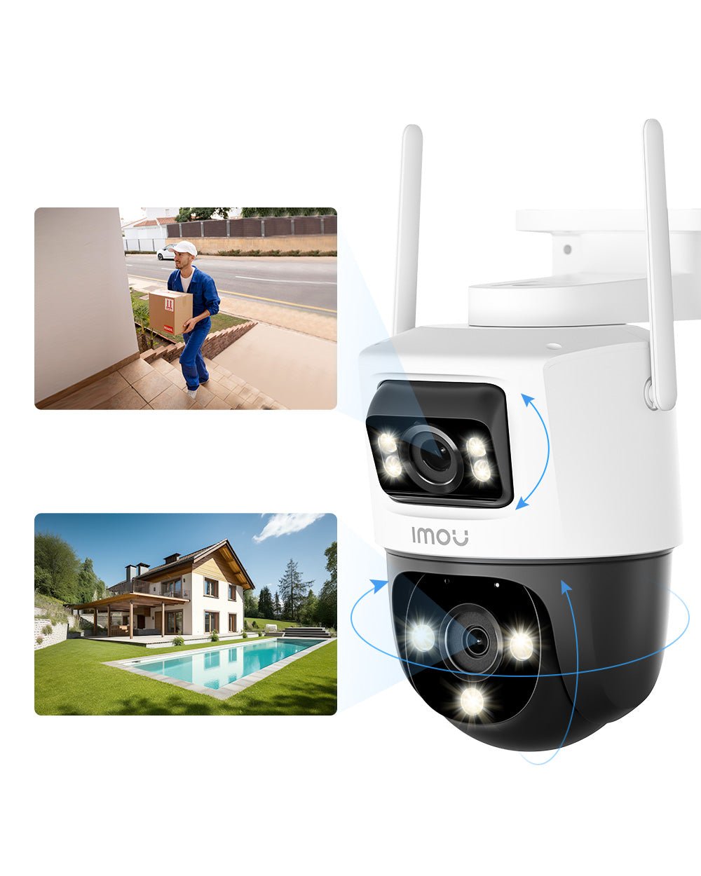 2 Pieces Cruiser Dual Kit 5MP+3MP / 3MP+3MP - IMOU Store3MP(PT)+3MP(Fixed)None