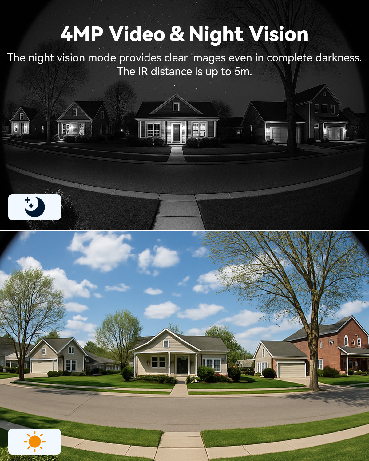 DB3 Smart Video Doorbell - 4MP 2.5K Ultra-Wide Fisheye View