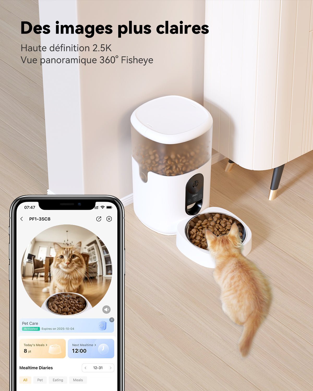 4L Automatic Cat Food Dispenser with 360° 4MP Camera PF1 - UK - IMOU StorePF1