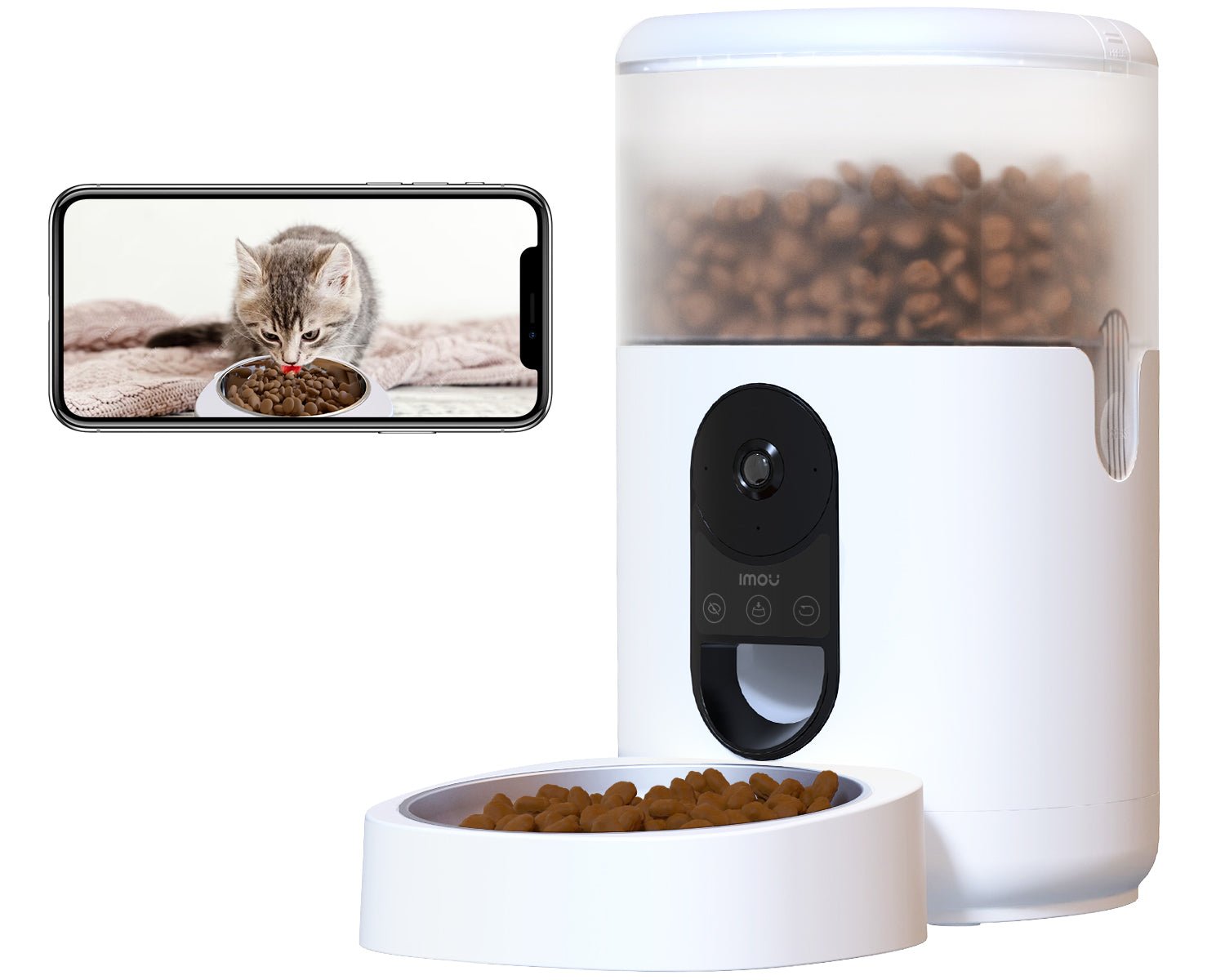 4L Automatic Cat Food Dispenser with 360° 4MP Camera PF1 - UK - IMOU StorePF1