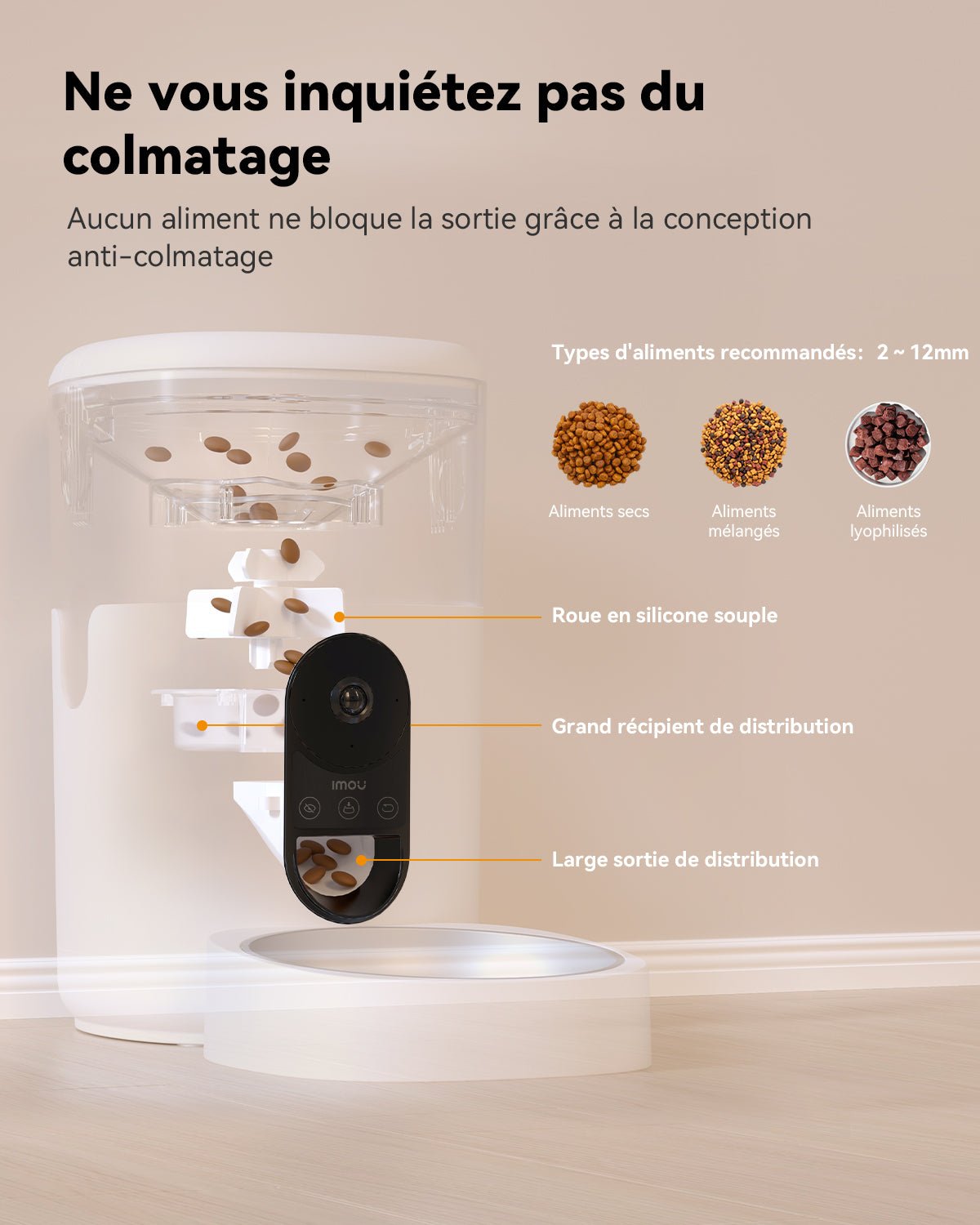 4L Automatic Cat Food Dispenser with 360° 4MP Camera PF1 - UK - IMOU StorePF1