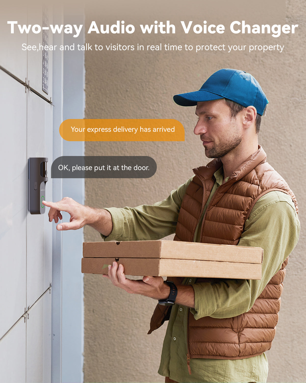 DB3 Smart Video Doorbell - 4MP 2.5K Ultra-Wide Fisheye View