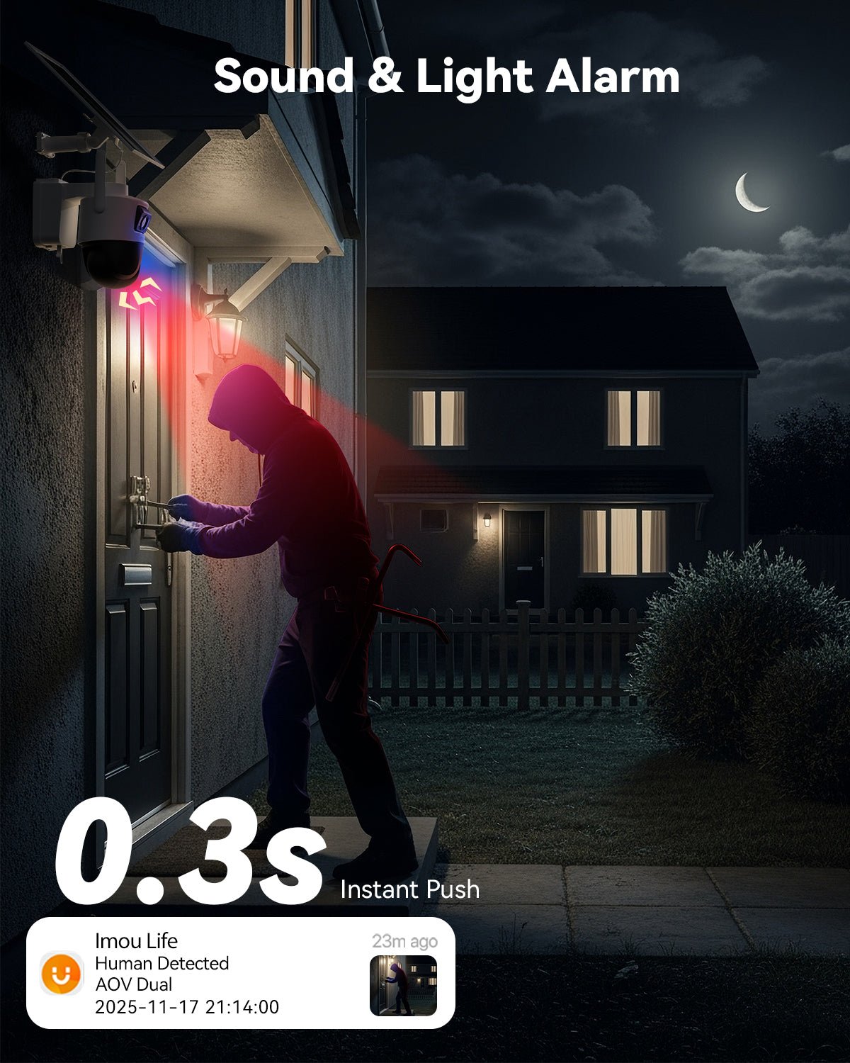 AOV Dual 3K 5MP 4G LTE & 2.4GHz Wi - Fi - IMOU Store5MP 3K with Solar Panel + SIM Card + 128GB Memory CardNone