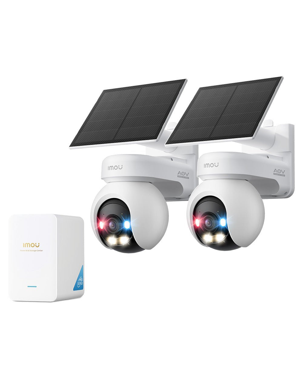 AOV Track Plus Smart Security System with AI Smart Hub - IMOU Store2× AOV Track Plus 8MP + HubNone