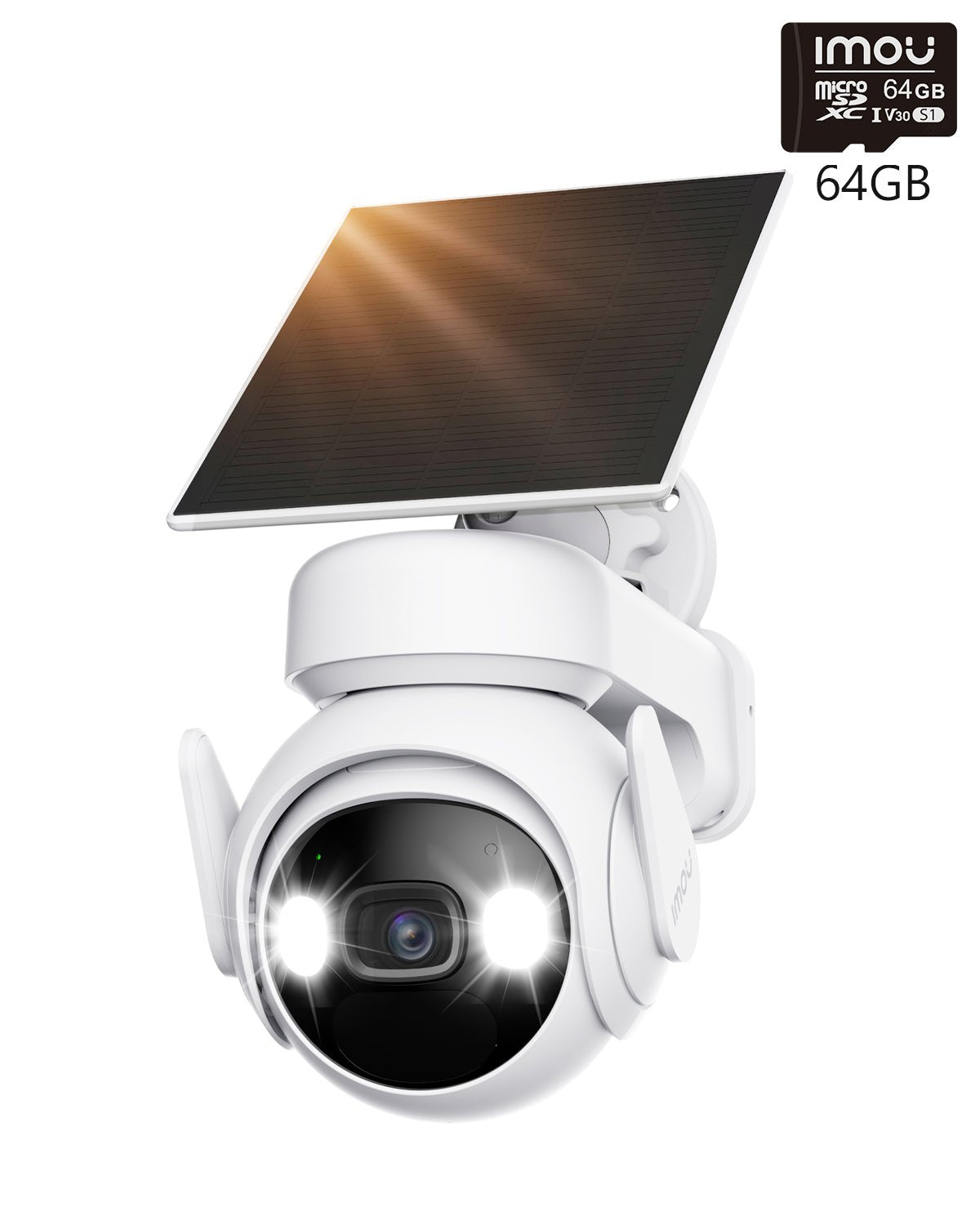 Cell PT 360° PTZ 3MP 2K 100% Wireless - UK - IMOU Store3MP 2K with Solar Panel(5000 mAh)+ 64GB Memory Card