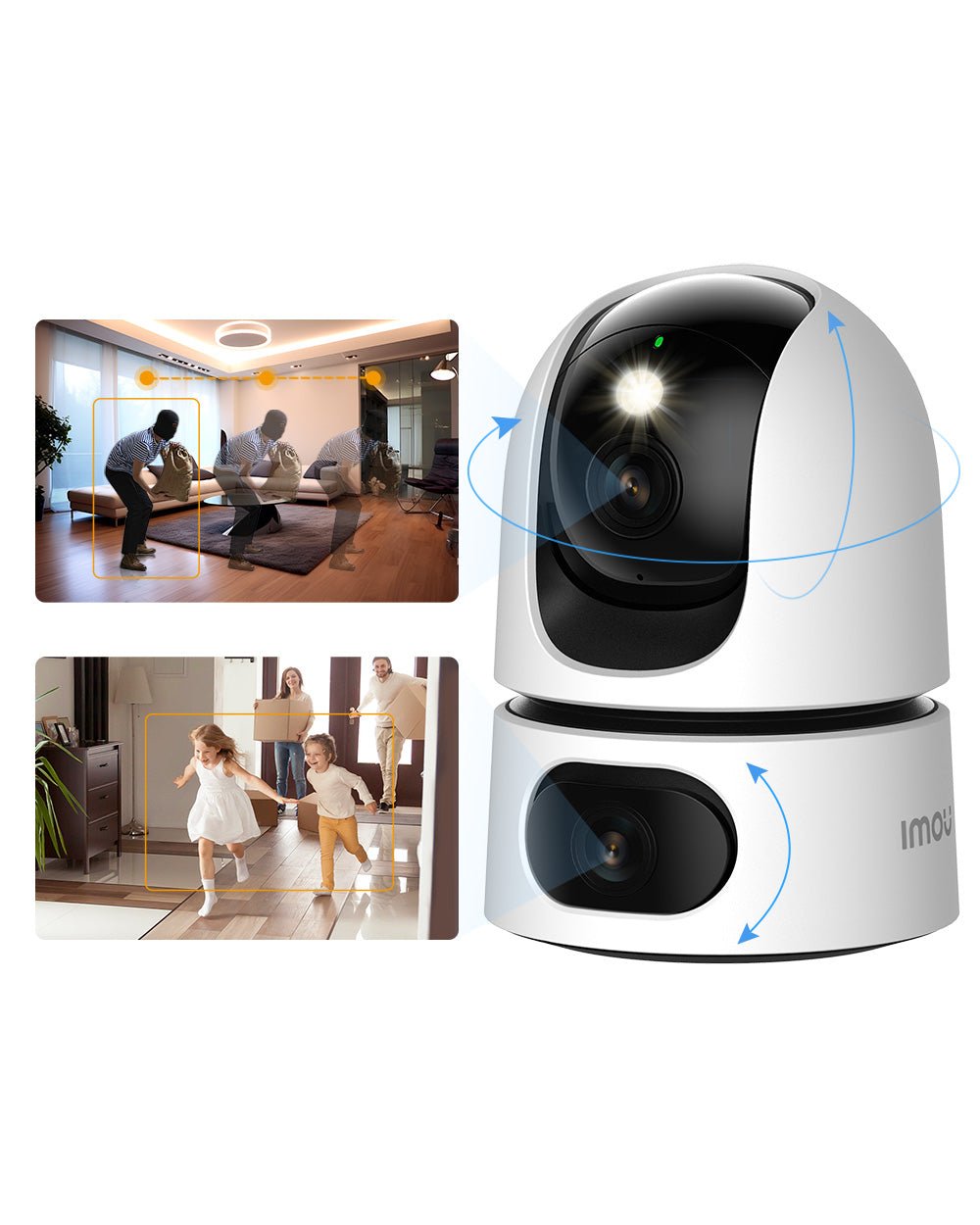 Caméra Imou 4K Double Objectif - Surveillance Intérieure WiFi 360° Avec Détection IA