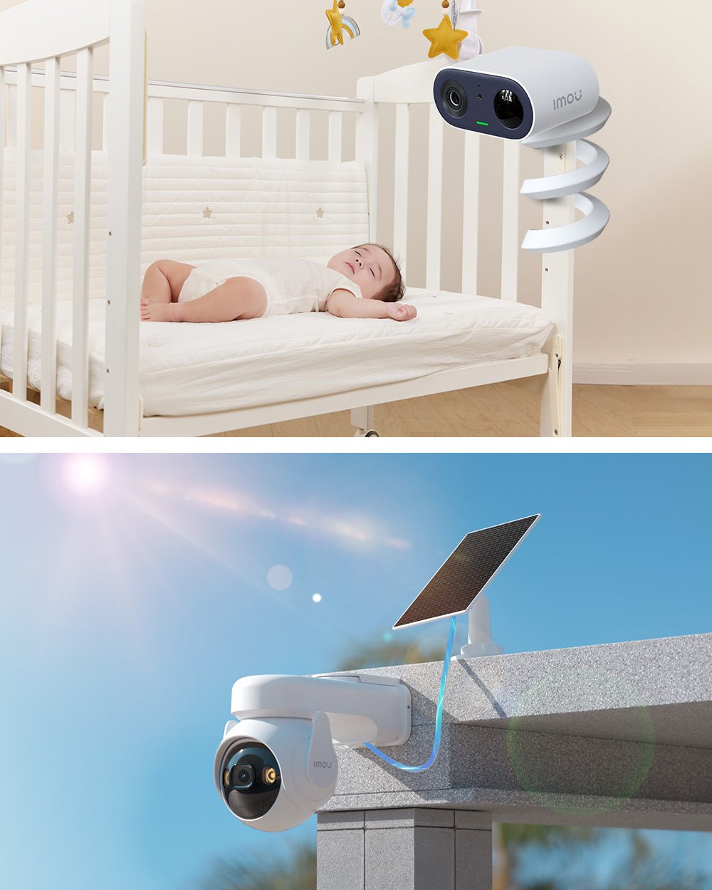 No - wiring Indoor Outdoor Kit - IMOU Store3MP 2K Outdoor (5000mAh) + Indoor (5000mAh)