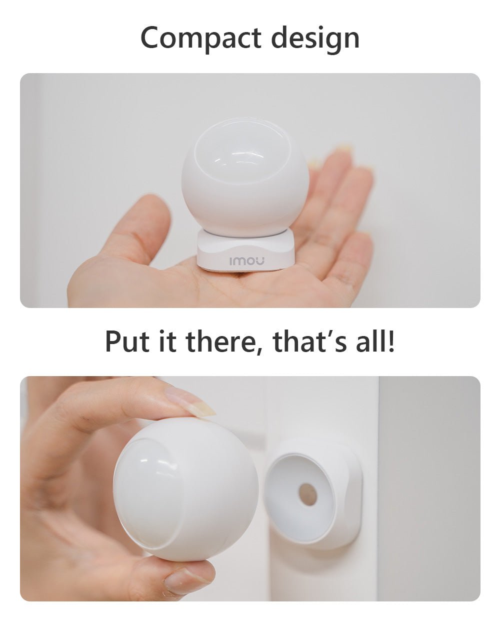 Wireless Motion Detector with Alerts - IMOU Store+ Wi - Fi Gateway
