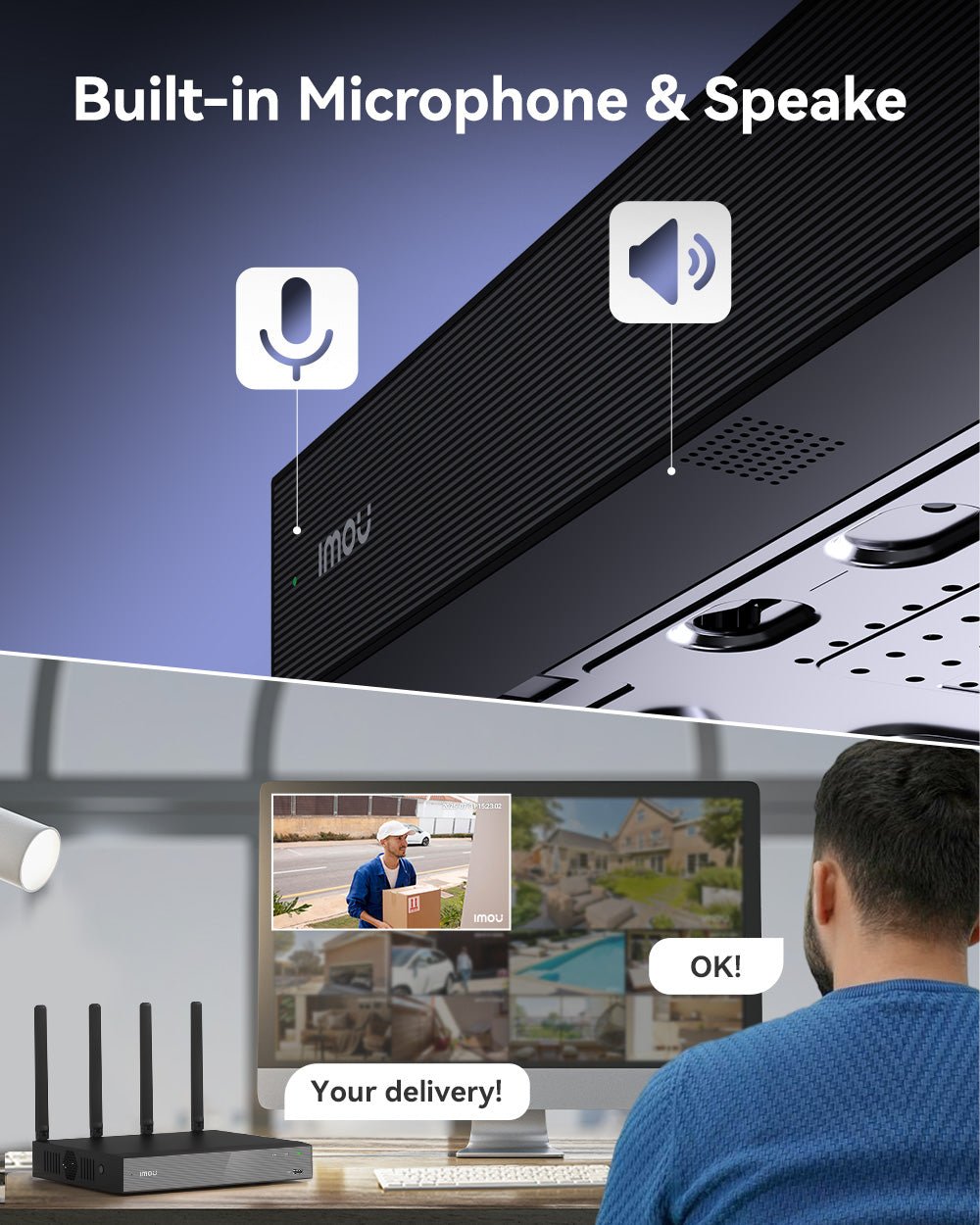 10 - Channel 8MP 2.4/5GHz Wi - Fi NVR N110W - IMOU Store10 Channel