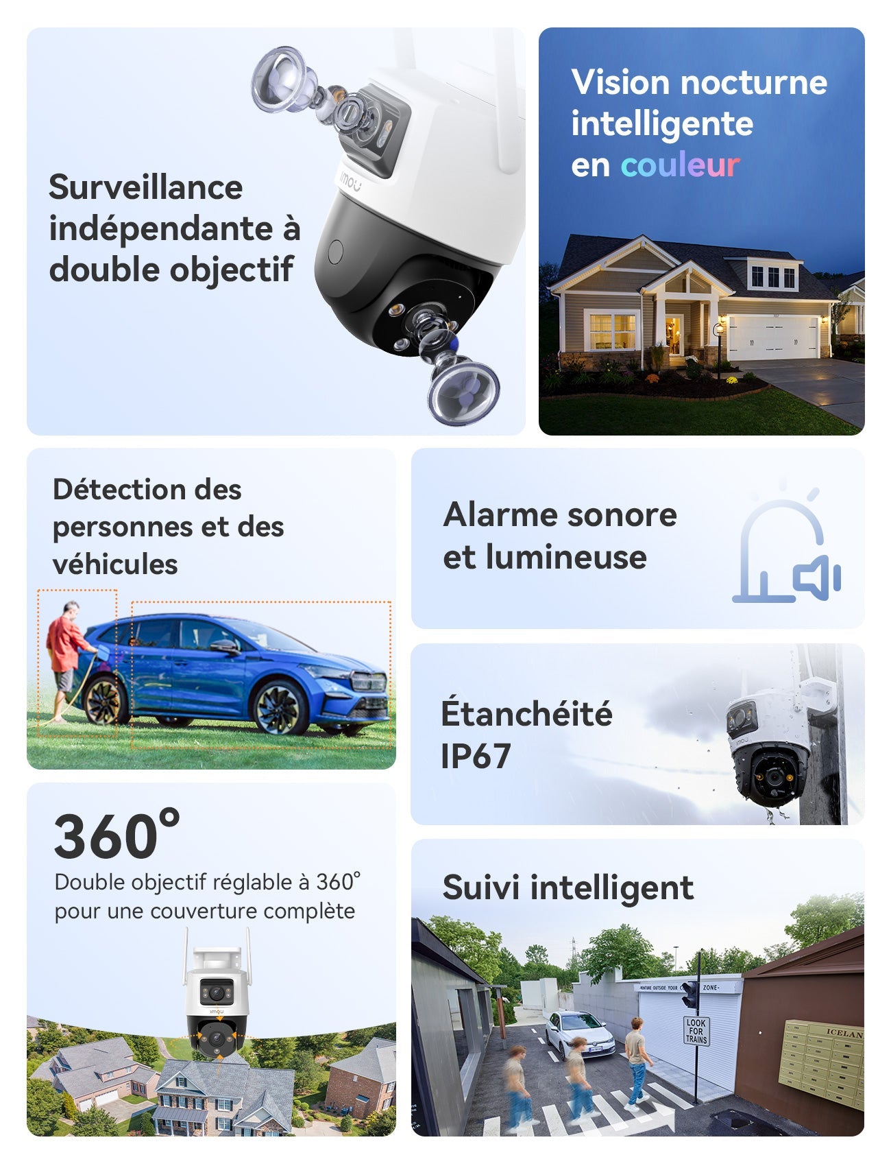 2 Pieces Cruiser Dual Kit 5MP+3MP / 3MP+3MP - IMOU Store3MP（PT）+3MP（Fixed）None