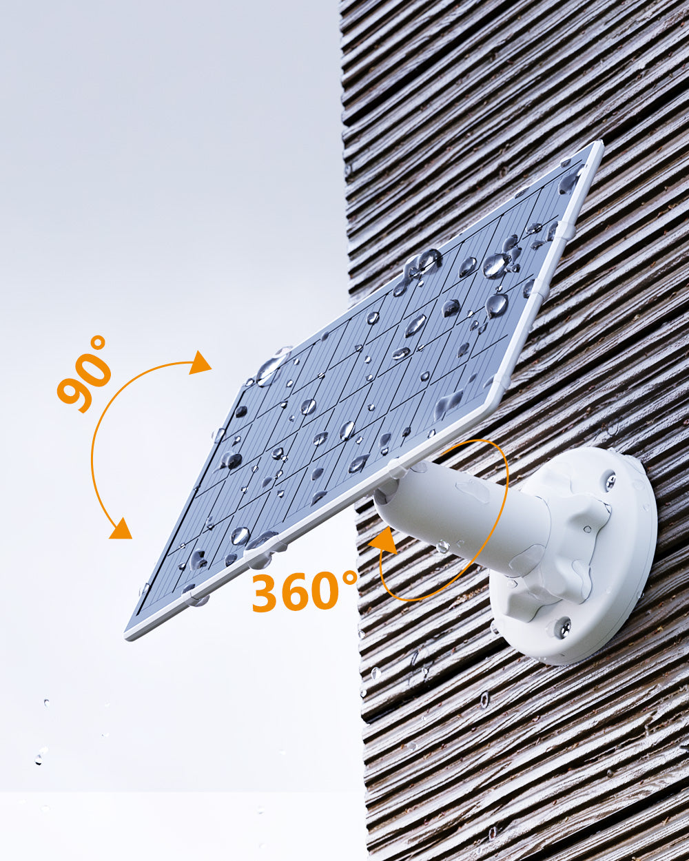 Solarpanel für batteriebetriebene Kameras