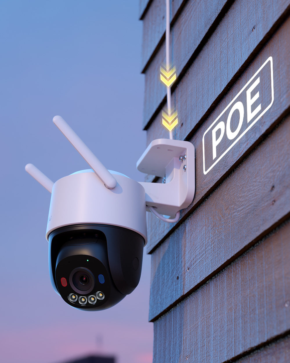 [PoE+ 2.4G Wi-Fi 6] Caméra Cruiser SC 8MP 4K Ultra HD