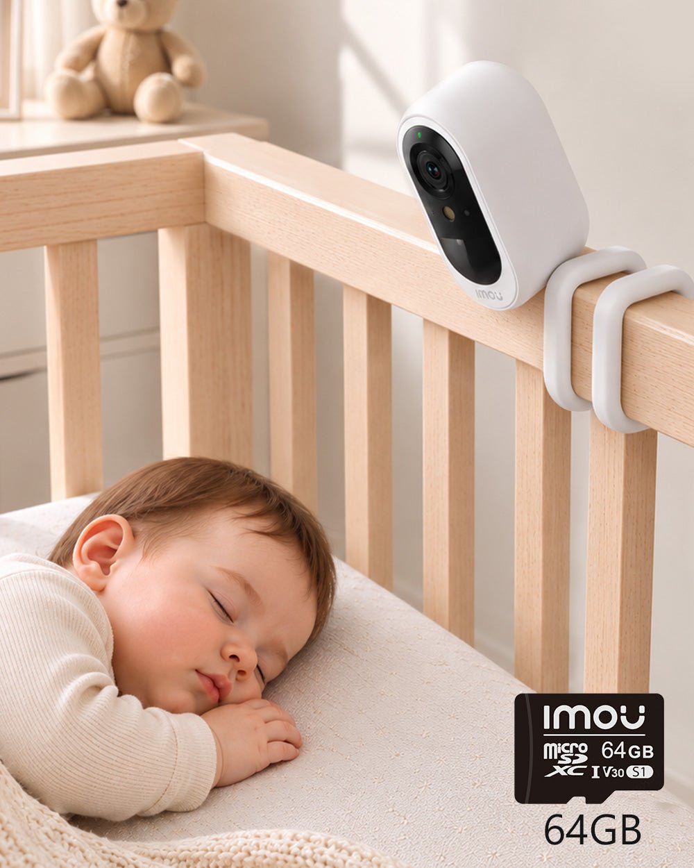 AOV Air 5MP 3K – 4G LTE / 2.4+5GHz Wi-Fi - IMOU StoreWi-Fi + 👶Flexible Bracket👶+64GB SD Card