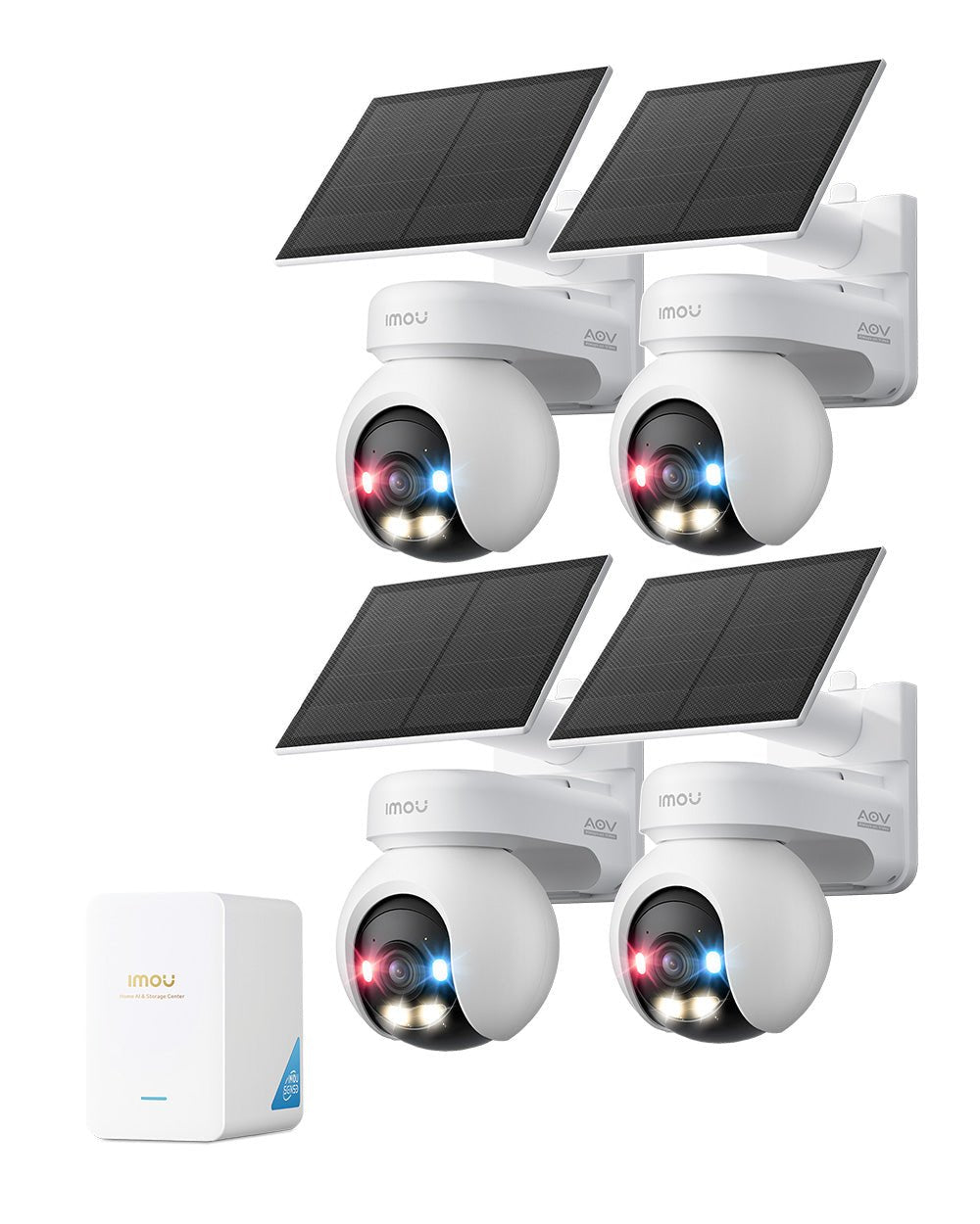 AOV Track Plus Smart Security System with AI Smart Hub - IMOU Store4× AOV Track Plus 8MP + HubNone