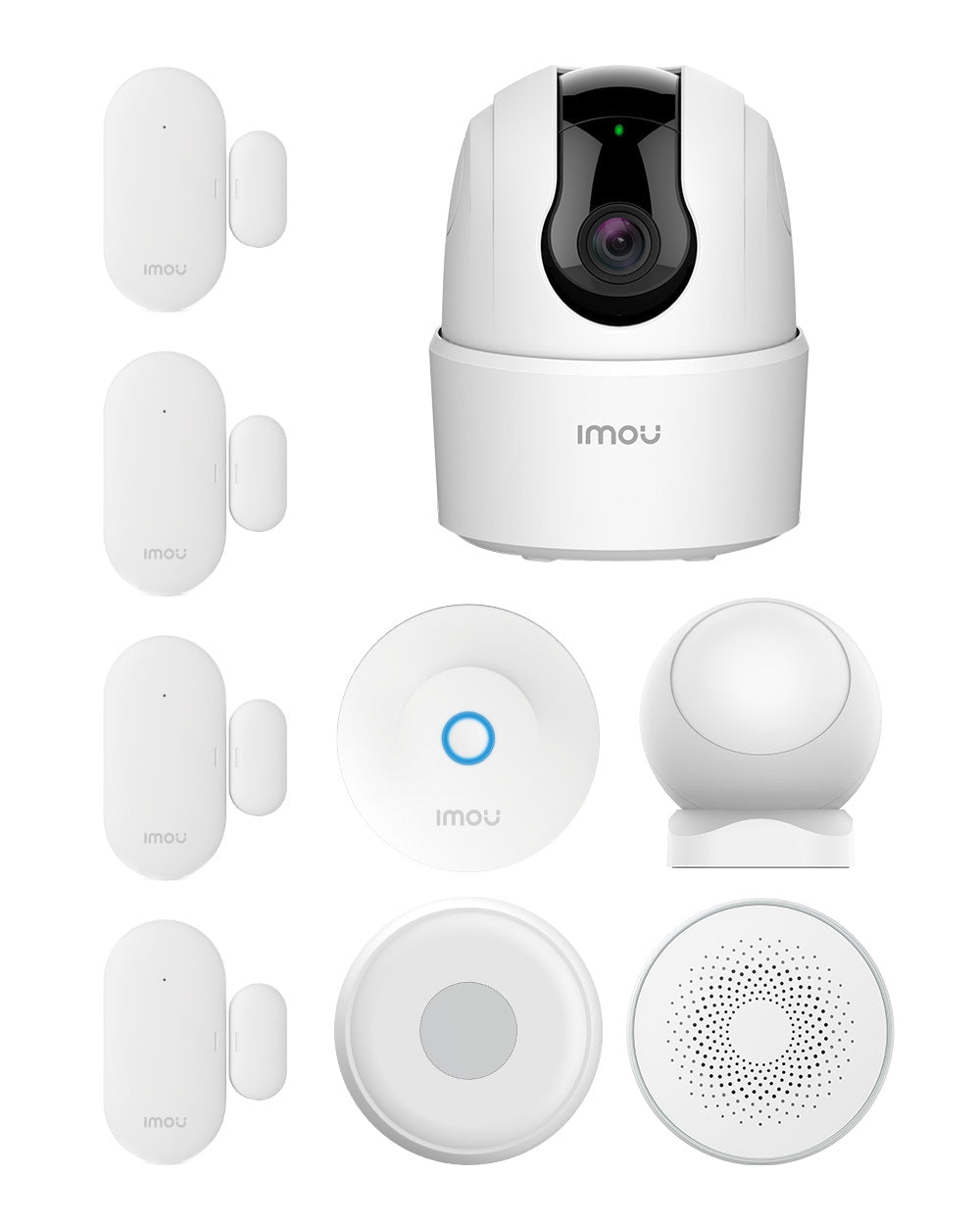 Burglar Alarm & Indoor Camera Kit - IMOU StoreHome Security Alarm Kit [3MP]9 Pieces