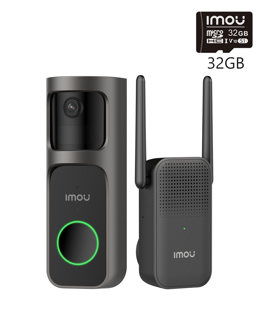 Doorbell 2S Kit 180° Pan View 2K 3MP - UK - IMOU Store3MP 2K+ 32GB Memory Card