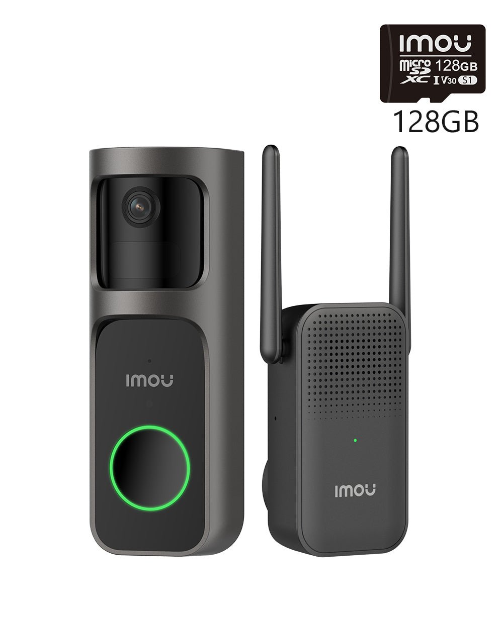 Doorbell 2S Kit 180° Pan View 2K 3MP - UK - IMOU Store3MP 2K+ 128GB Memory Card