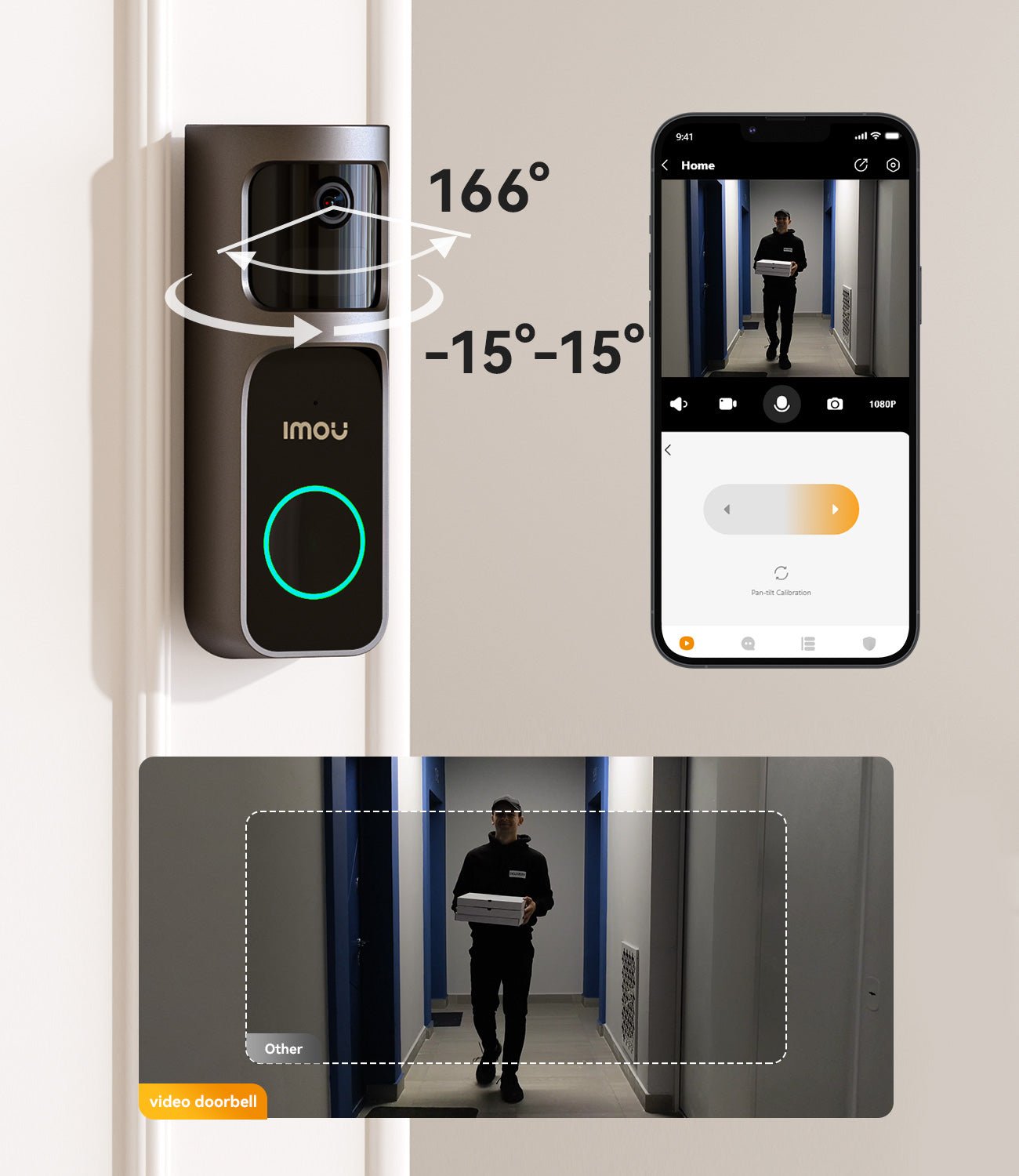 Entry & Outdoor Safety Kit - IMOU StoreDoorbell 3MP 2K+ Outdoor Camera 3MP 2KNone