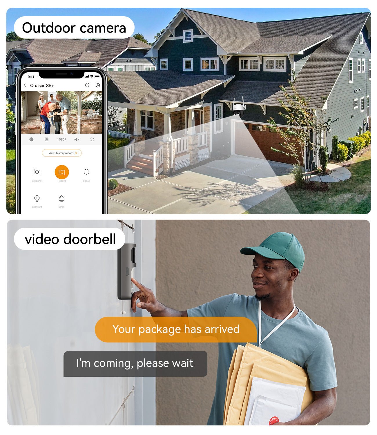 Entry & Outdoor Safety Kit - IMOU StoreDoorbell 3MP 2K+ Outdoor Camera 3MP 2KNone