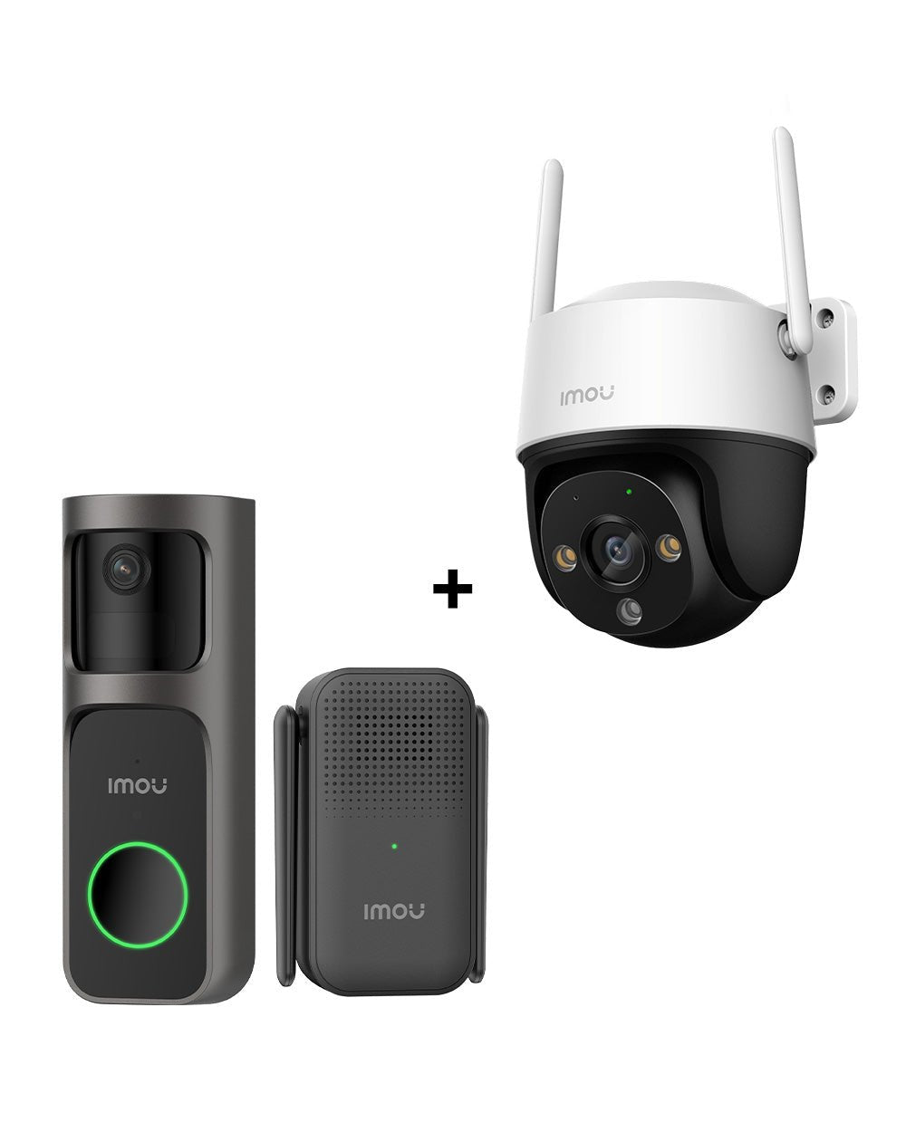 Entry & Outdoor Safety Kit - UK - IMOU StoreDoorbell 3MP 2K+ Outdoor Camera 3MP 2KNone