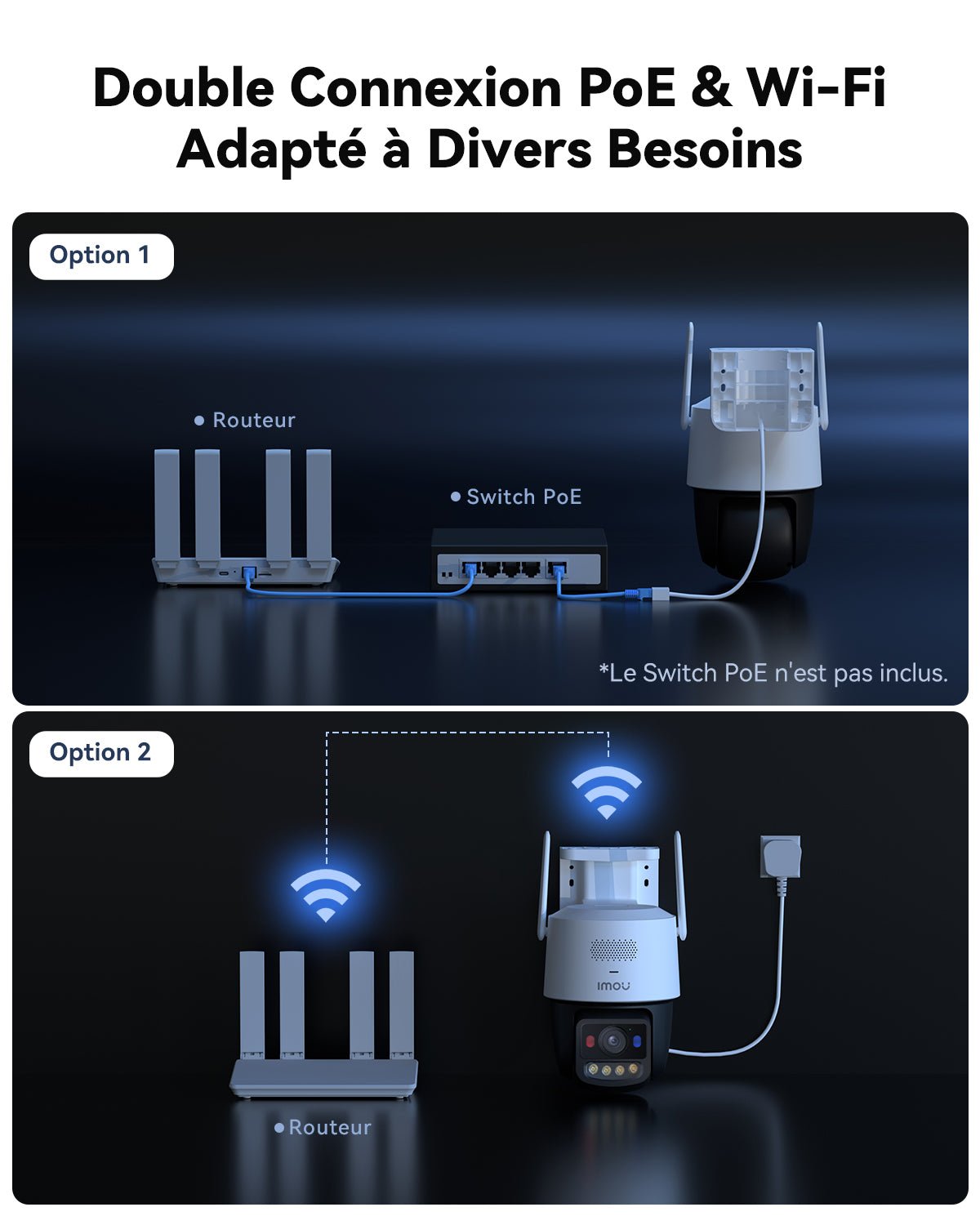 [PoE+ 2.4/5G Wi - Fi 6] Titan Pro 6MP 3K+ Ultra low - light night vision camera - IMOU Store3K+ 6MPNone