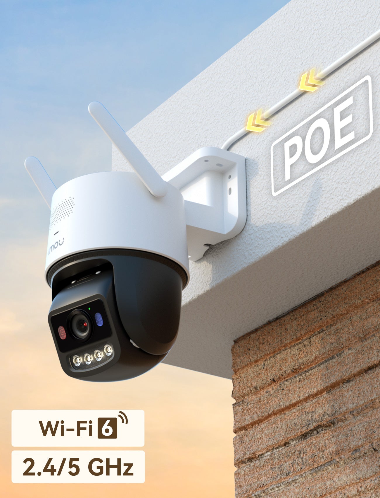 [PoE+ 2.4/5G Wi - Fi 6] Titan Pro 6MP 3K+ Ultra low - light night vision camera - IMOU Store3K+ 6MPNone