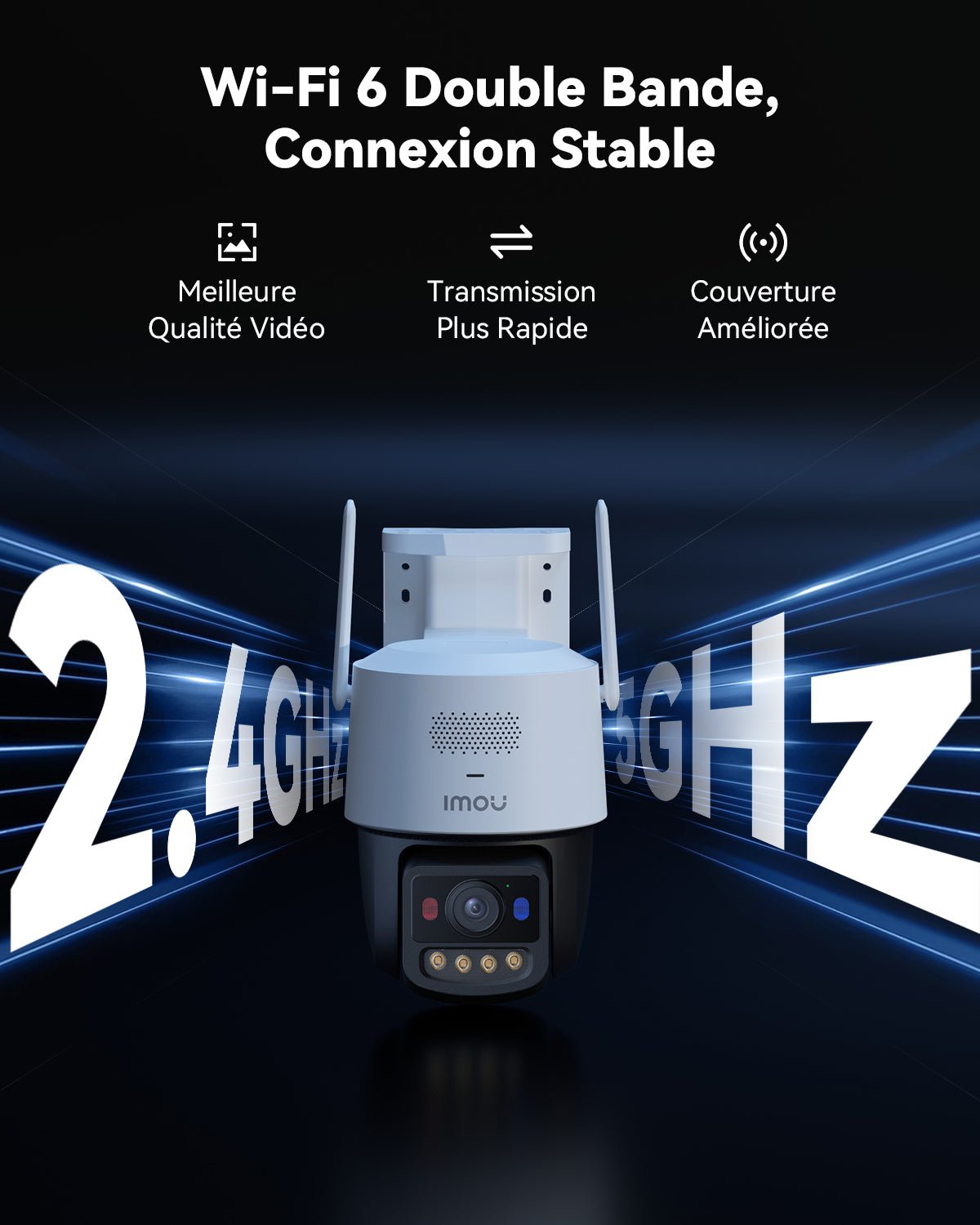 [PoE+ 2.4/5G Wi - Fi 6] Titan Pro 6MP 3K+ Ultra low - light night vision camera - IMOU Store3K+ 6MPNone