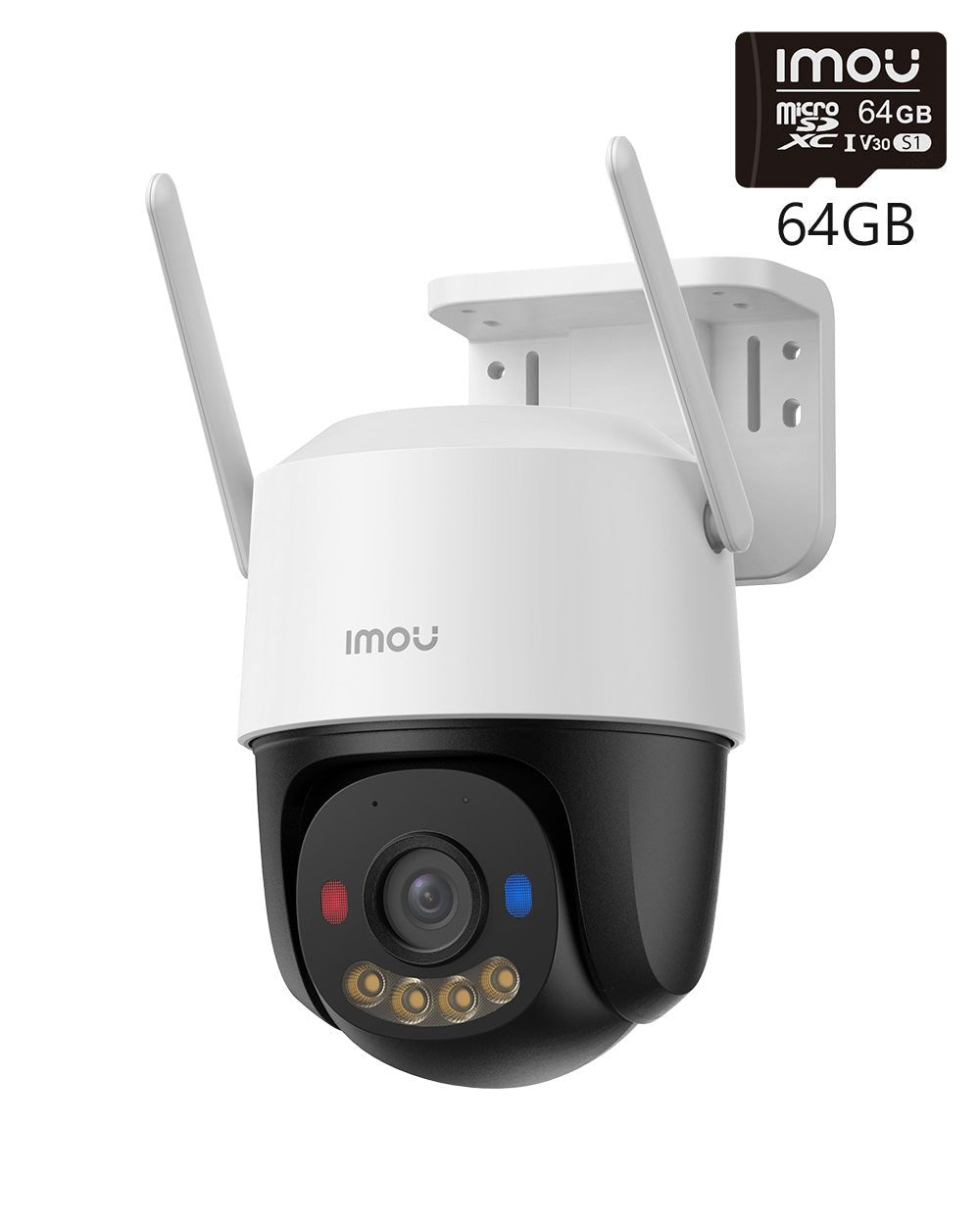 [PoE+ 2.4G Wi-Fi 6] Cruiser SC 8MP 4K Ultra HD Camera - IMOU Store4K 8MP+ 64GB Memory Card
