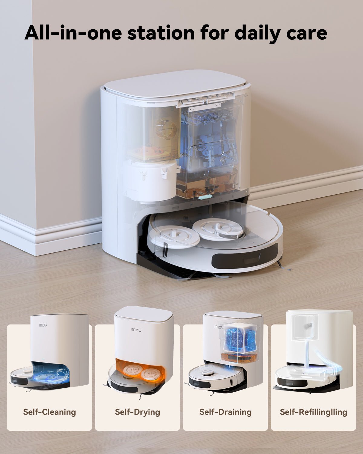 RV3 Robot Vacuum Cleaner - IMOU StoreRV3