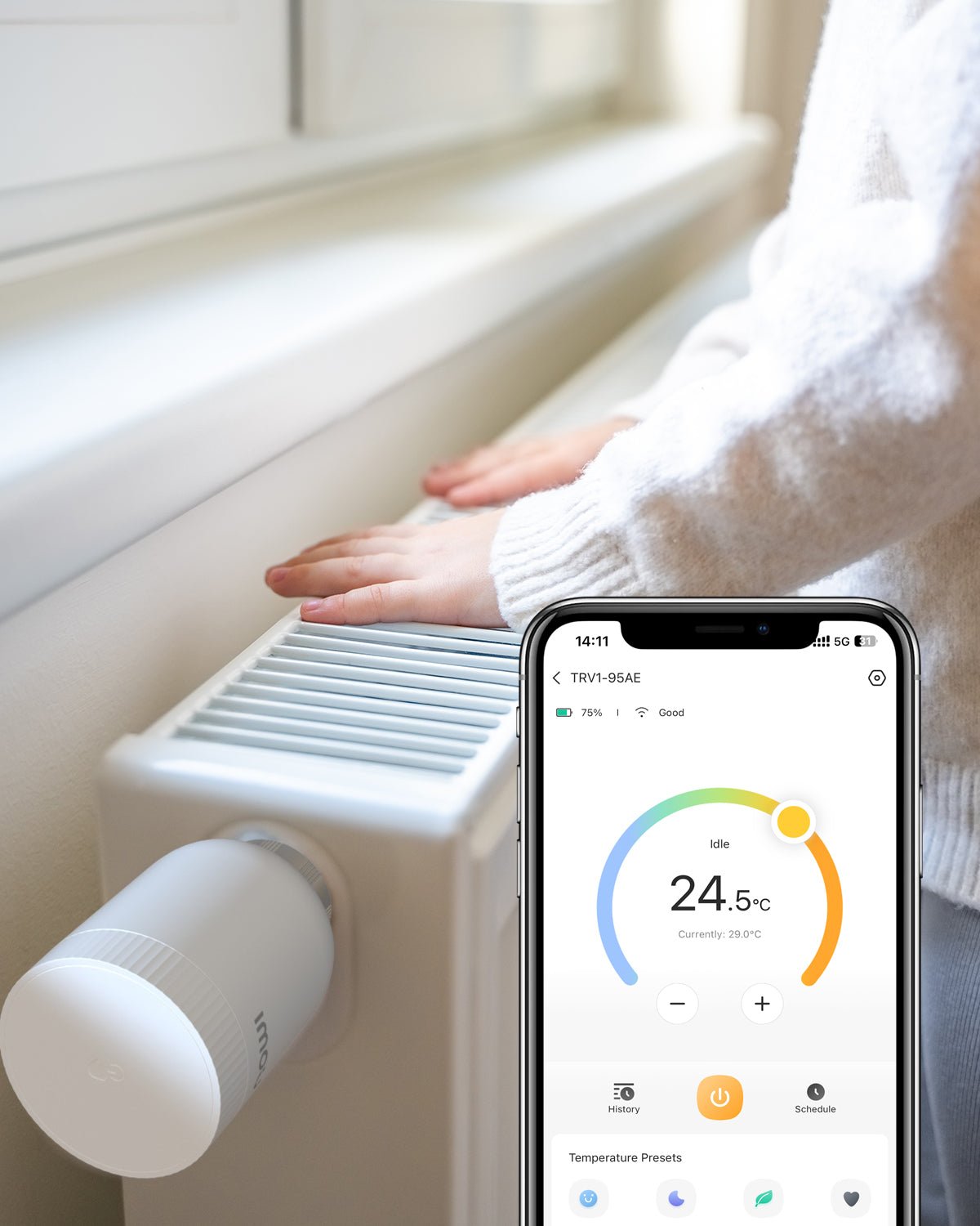 Smart Thermostatic Radiator - IMOU Store1PC (Must be used with IMOU gateway)