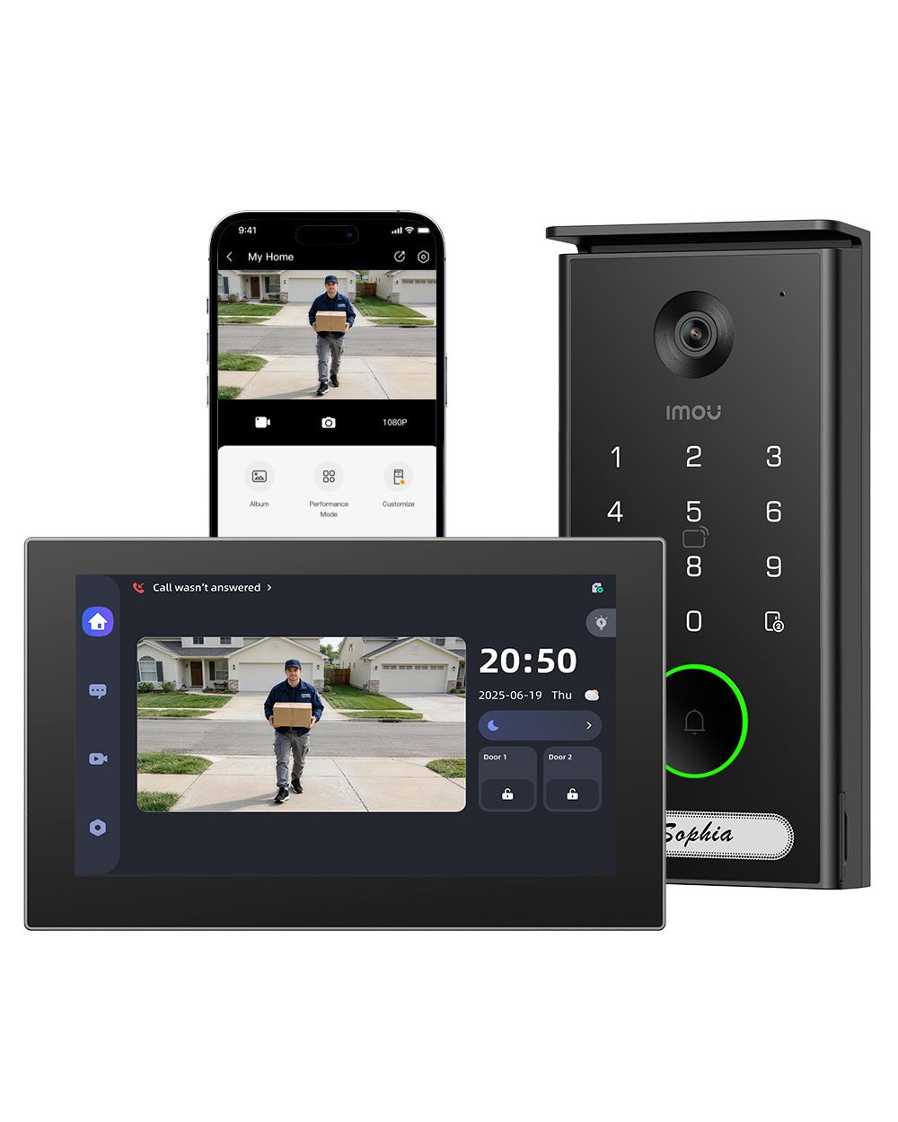 VDP7 Video Door Phone 5MP 3K 2.4/5GHz Support Phone NFC - IMOU Store5MP 3KNone