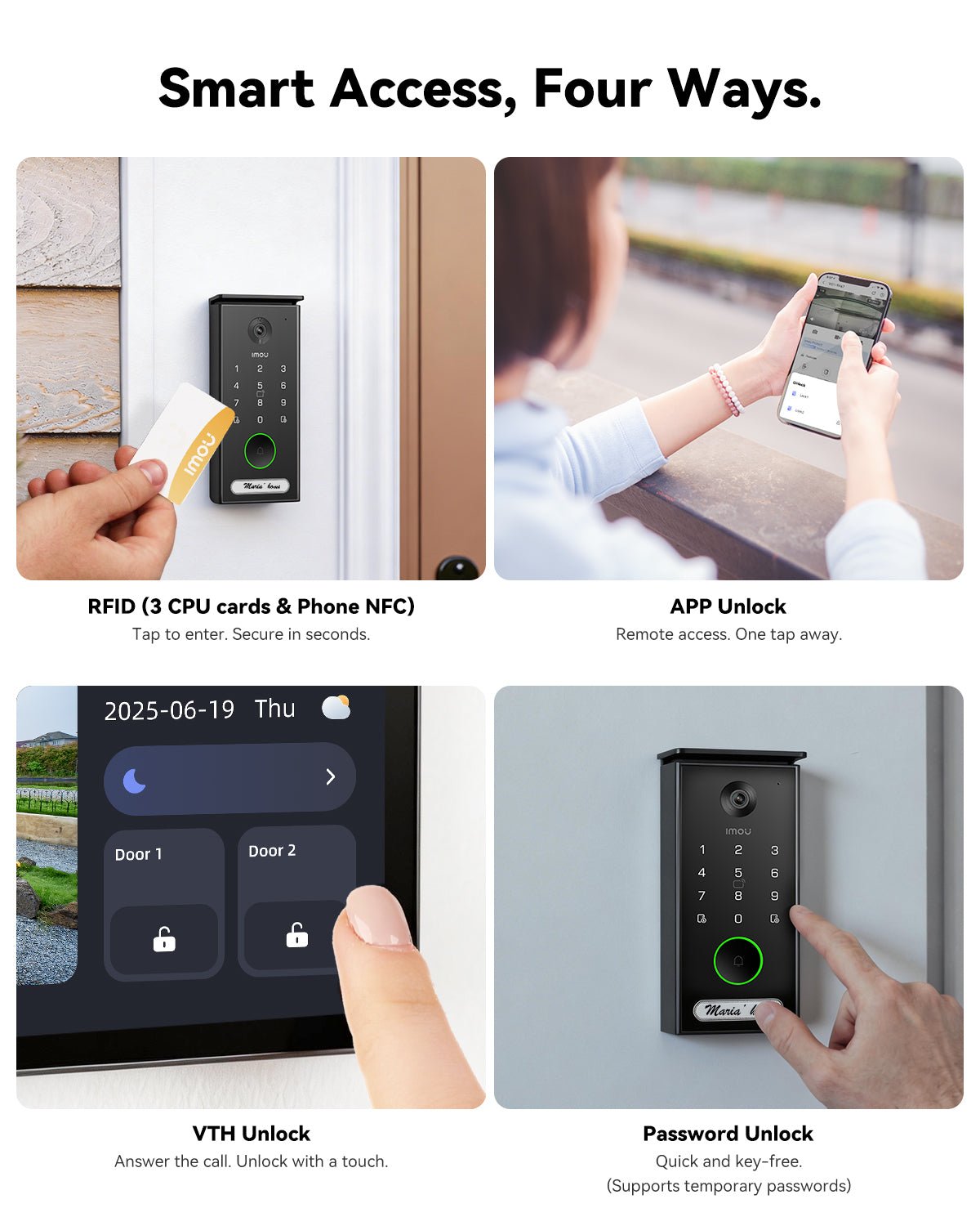 VDP7 Video Door Phone 5MP 3K 2.4/5GHz Support Phone NFC - IMOU Store5MP 3KNone