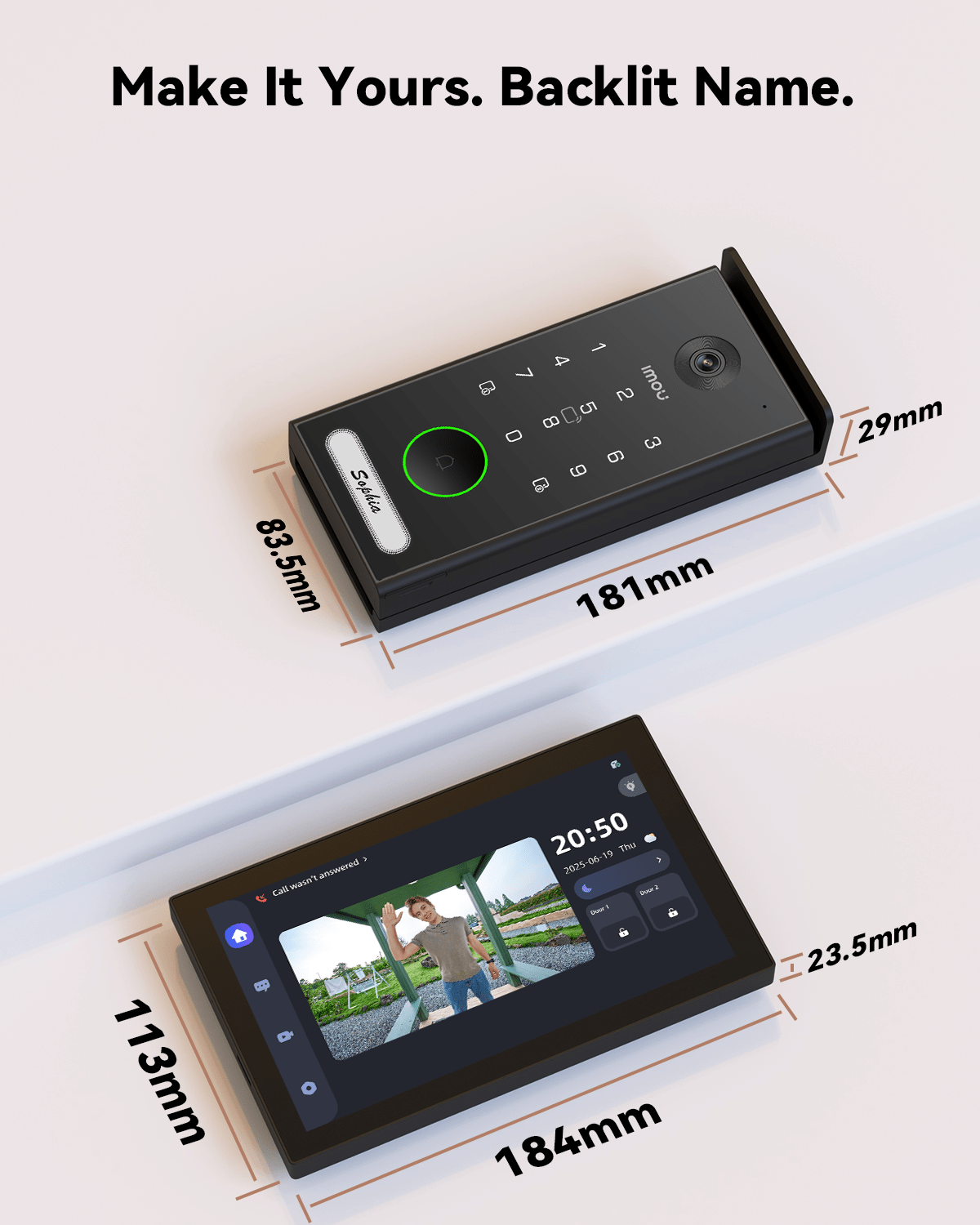 VDP7 Video Door Phone 5MP 3K 2.4/5GHz Support Phone NFC - IMOU Store5MP 3K+ 32GB Memory Card